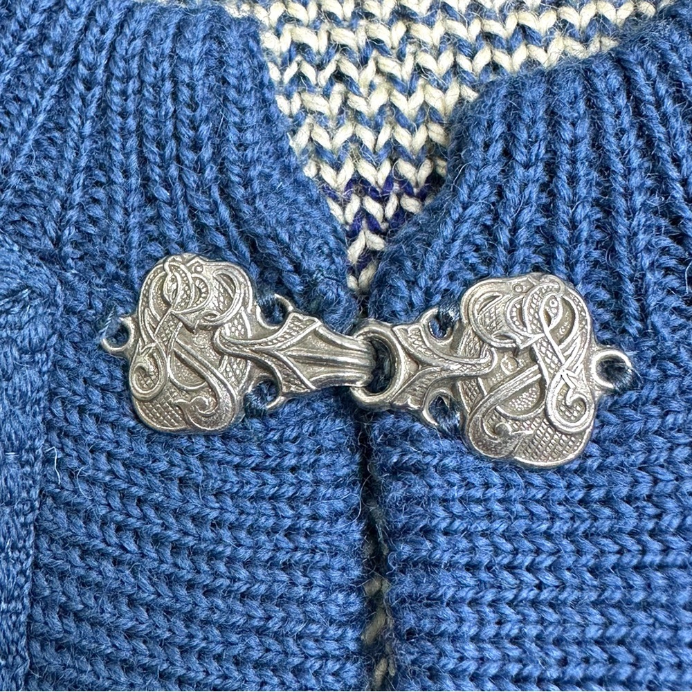 Nordstrikk A/S Vintage Norwegian Wool Snowflake Cardigan Sweater - Picture 9 of 11